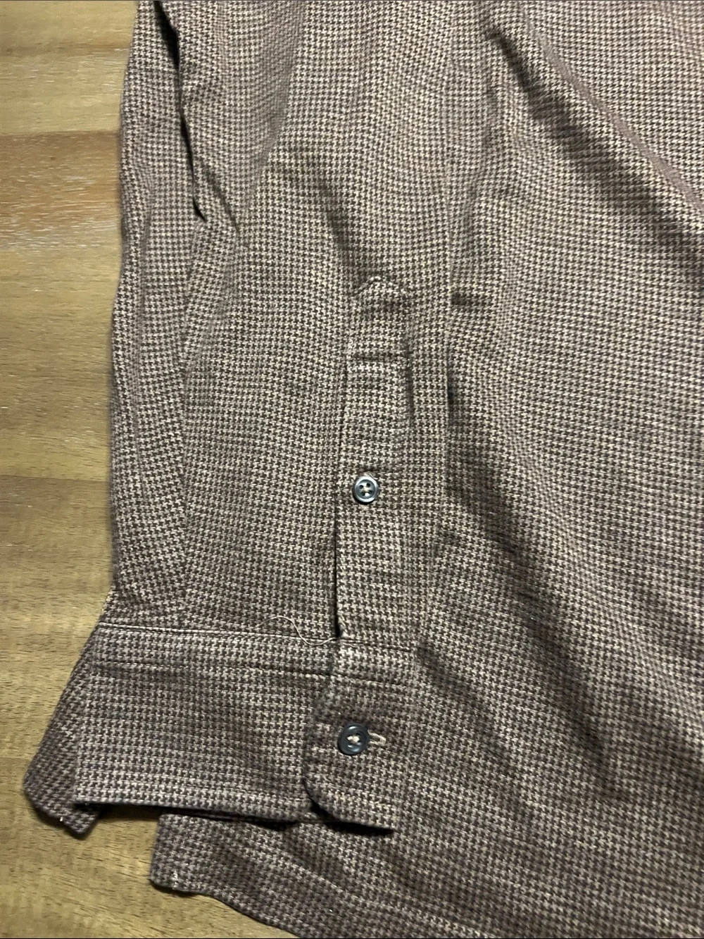 Polo by Ralph Lauren Brown Houndstooth Custom Slim Fit Polo